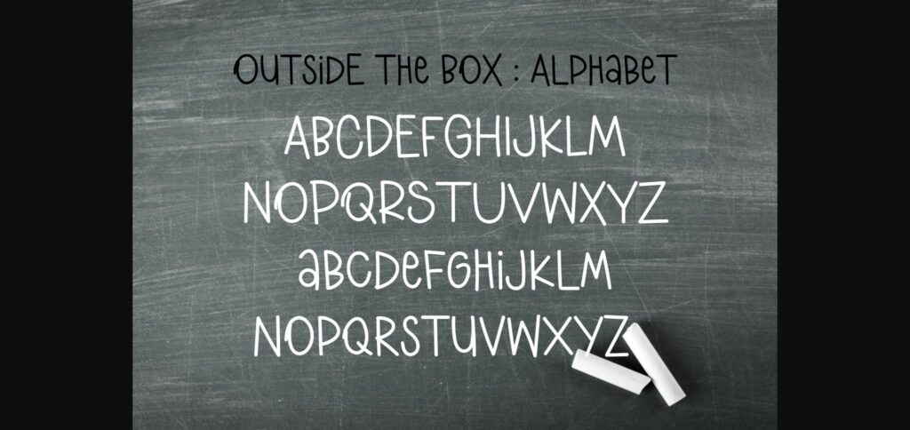 Outside the Box Font Poster 5