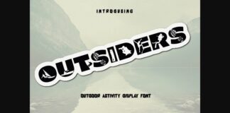 Outsiders Font Poster 1