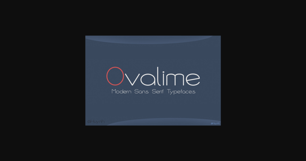 Ovalime Font Poster 3