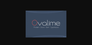 Ovalime Font Poster 1