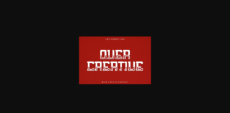 Over Creative Font Poster 1