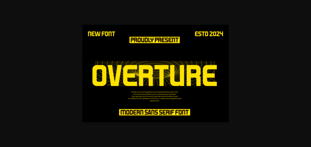 Overture Font Poster 3