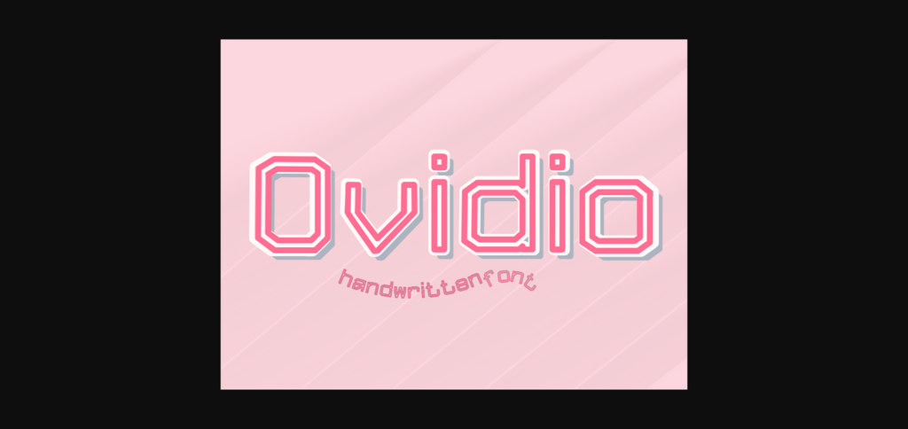 Ovidio Font Poster 3