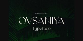 Ovsaniya Font Poster 1