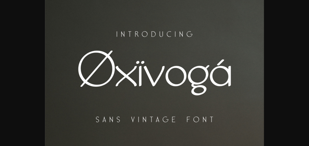 Oxivoga Font Poster 3