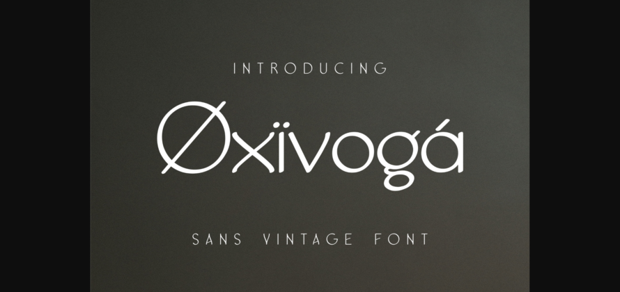 Oxivoga Font Poster 1