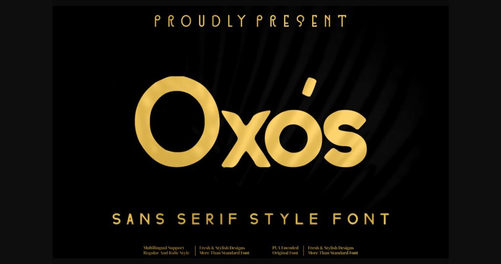 Oxos Font Poster 3