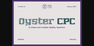 Oyster CPC Font Poster 1