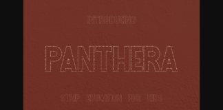 Panthera Education Strip Font Poster 1