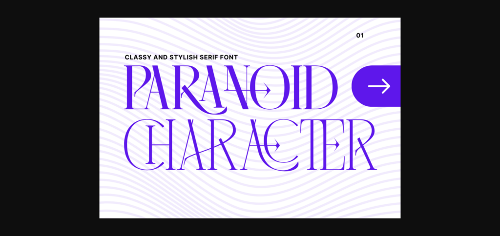 Paranoid Character Font Poster 3