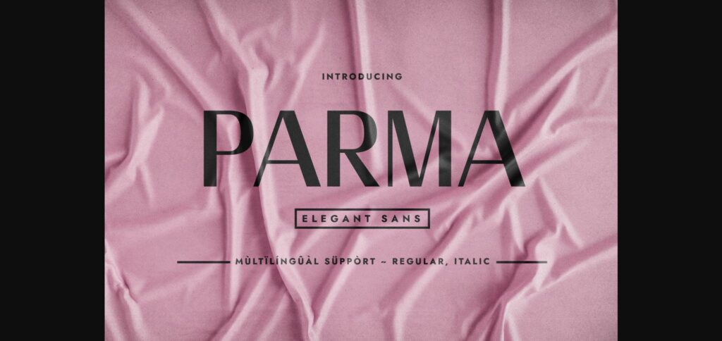 Parma Font Poster 1