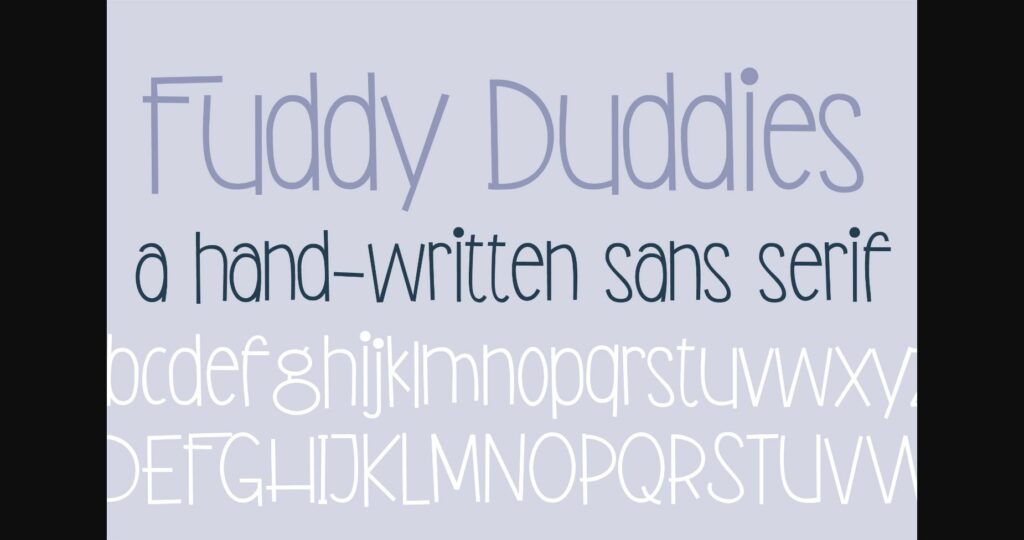 PN Fuddy Duddies Font Poster 3