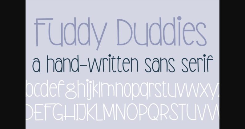 PN Fuddy Duddies Font Poster 3