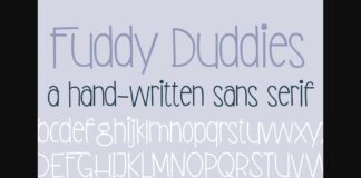 PN Fuddy Duddies Font Poster 1