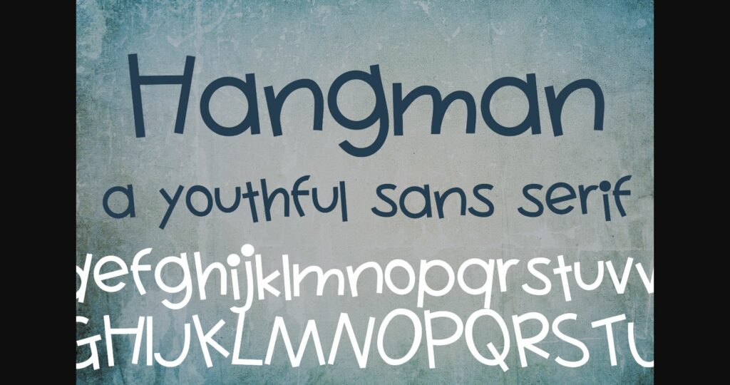 PN Hangman Font Poster 3