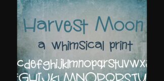 PN Harvest Moon Font Poster 1