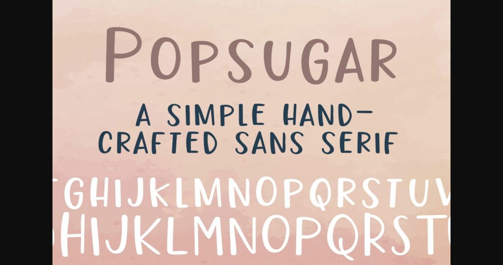 PN Popsugar Font Poster 3