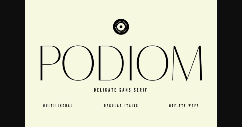 Podiom Font Poster 1