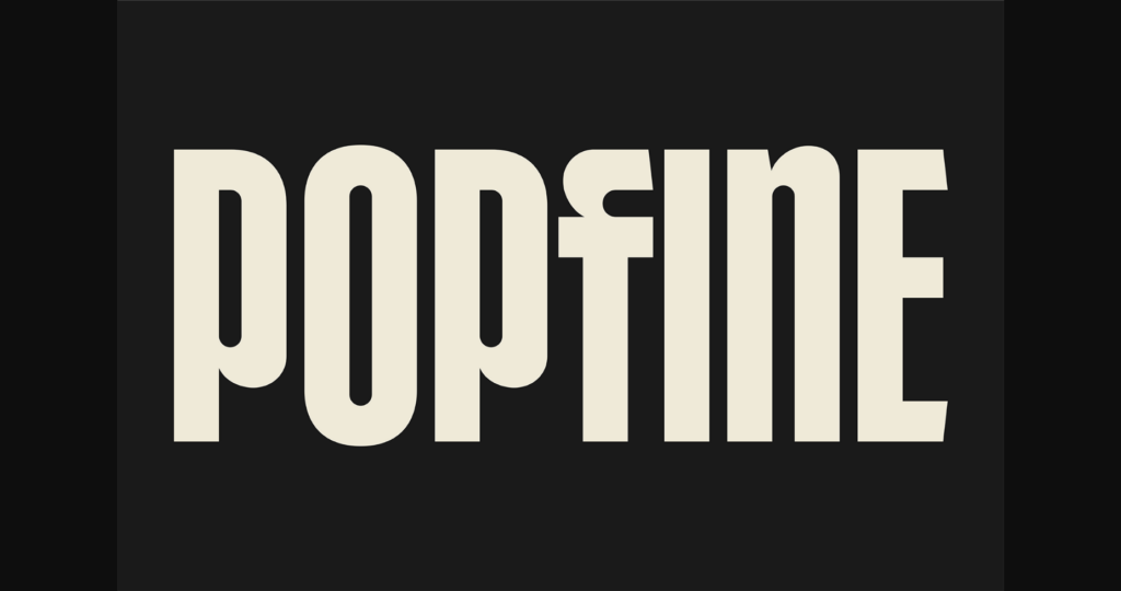 Popfine Font Poster 3