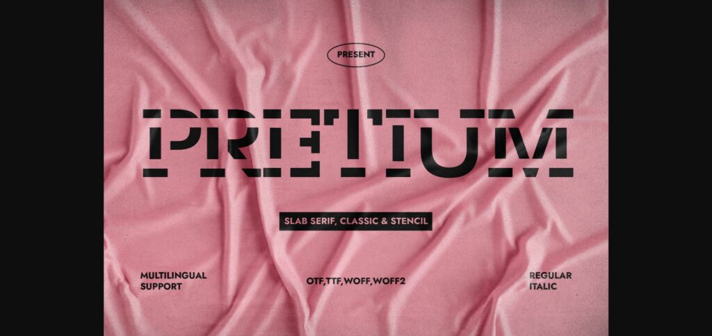 Pretium Font Poster 3