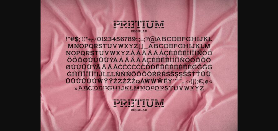 Pretium Font Poster 8