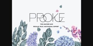 Proke Font Poster 1