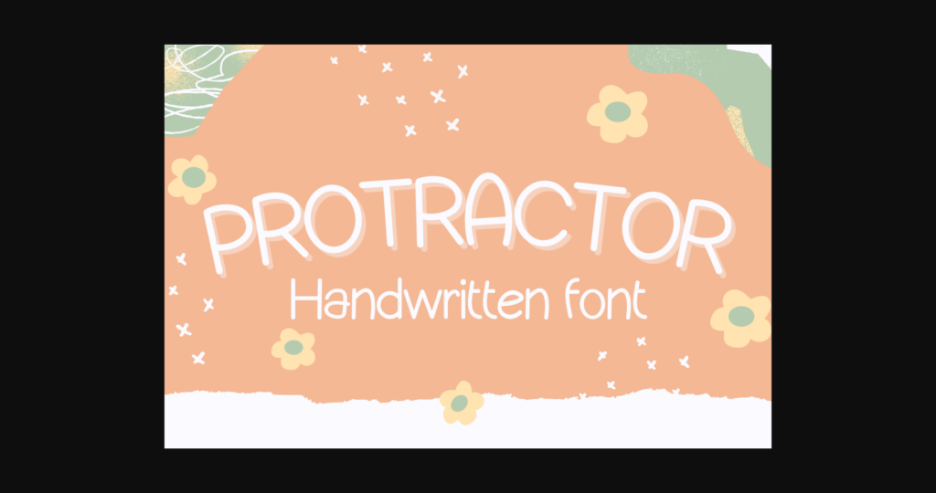 Protractor Font Poster 1