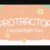 Protractor Font