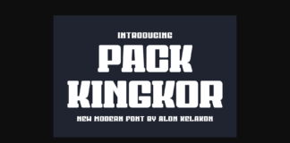 Pack Kingkor Font Poster 1