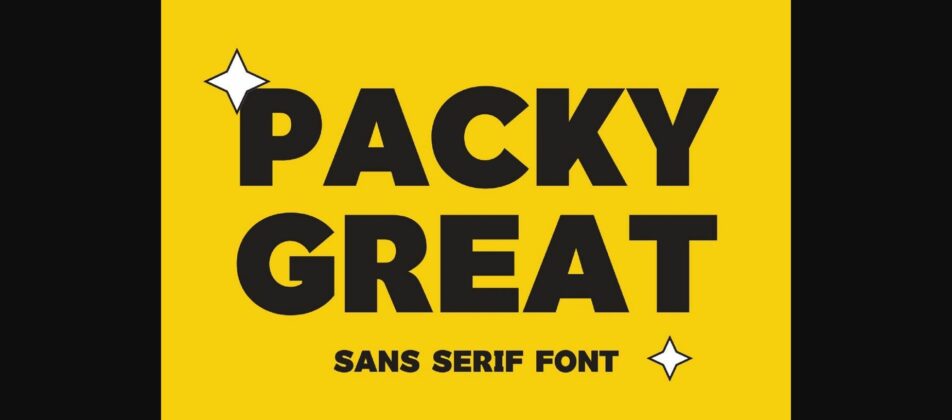 Packy Great Font Poster 3