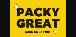 Packy Great Font Poster 1