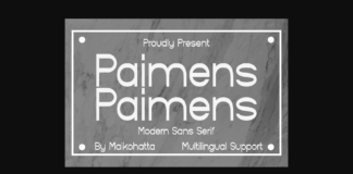 Paimens Font Poster 1