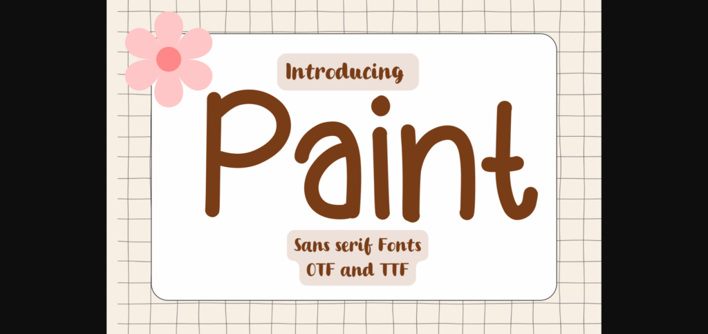 Paint Font Poster 3