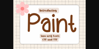 Paint Font Poster 1