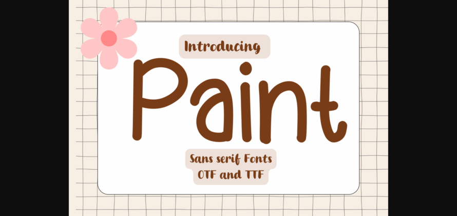 Paint Font Poster 1