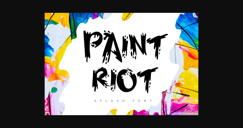 Paint Riot Font Poster 3