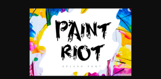 Paint Riot Font Poster 1