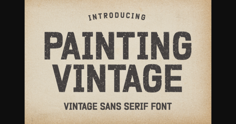 Painting Vintage Font Poster 3