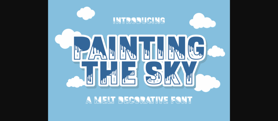 Painting the Sky Font Poster 3