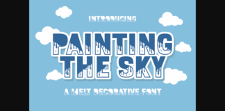 Painting the Sky Font Poster 1