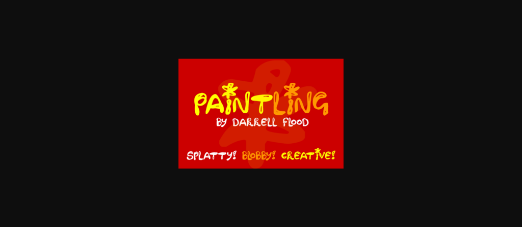 Paintling Font Poster 1