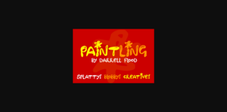 Paintling Font Poster 1