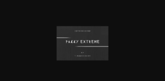 Pakky Extreme Font Poster 1