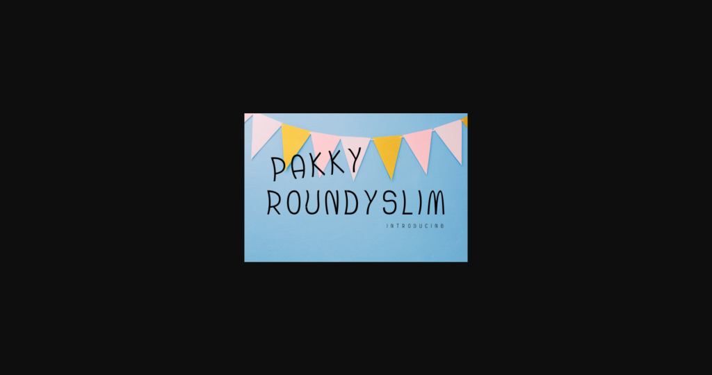 Pakky Roundyslim Font Poster 3