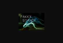 Pakky Standy Font Poster 1