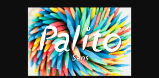 Palito Sans Font Poster 1