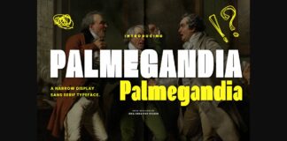 Palmegandia Font Poster 1