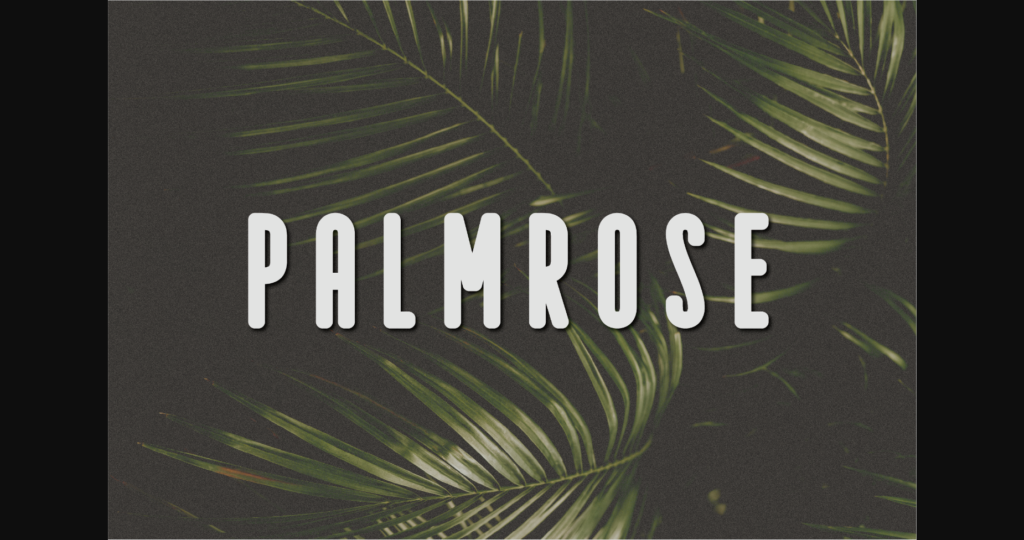 Palmrose Font Poster 3