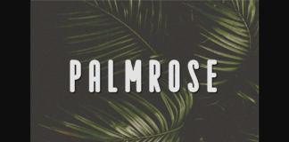 Palmrose Font Poster 1