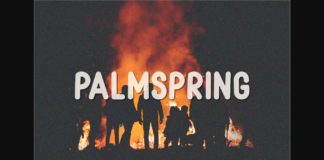 Palmspring Font Poster 1